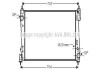 Радіатор охолодження двигуна Fiat Doblo 10> 1,6-2,0 MJet MT AC+/-, Opel Combo 1,6-2,0 CDTI 12> AC+/- AVA AVA COOLING FTA2312 (фото 1)