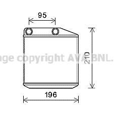 Радиатор обогревателя Grande Punto 10/05-(AVA) AVA COOLING FTA6313