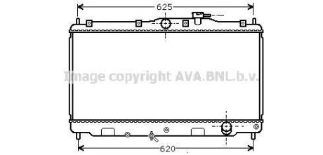 AVA HONDA Радіатор охолодж. ACCORD 1,8-2,0 (90-) AVA COOLING HD2010