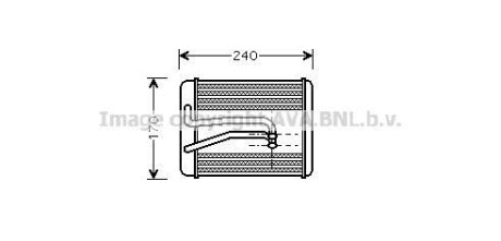 Радиатор обогревателя Hyundai Grandeur 98-/Sonata 99-/Kia Optima/Magentis 00-(Ava) AVA COOLING HY6119