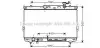 Радіатор охолодження двигуна Santa Fe 2.4 i*Aut. 08/00-(AVA) AVA COOLING HYA2110 (фото 1)