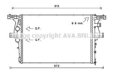 Радиатор Daily VI 2.3 D 09/11-(AVA) AVA COOLING IV2126