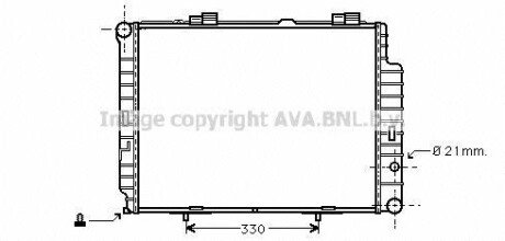 AVA DB Радіатор охолодження W210 2.0/2.3 95- AVA COOLING MS2202