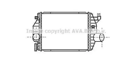 AVA DB Інтеркулер Vito 2.3d 96- AVA COOLING MS4223