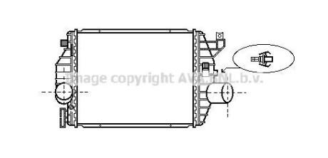 Интеркулер MERCEDES-BENZ V-SERIES W638 (1997) V200 2.0(AVA) AVA COOLING MS4357