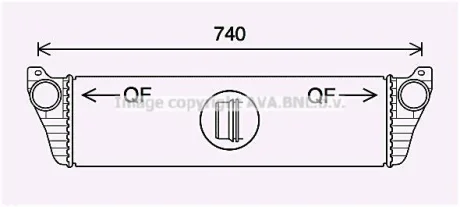 AVA DB Інтеркулер Vito 2.2CDI 10- AVA COOLING MS4690