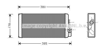 Радiатор (AVA) AVA COOLING MS6188