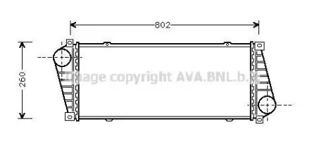 Інтеркулер (AVA) AVA COOLING MSA4217