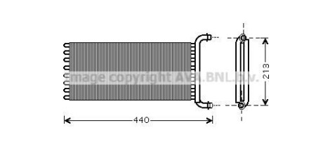 Радіатор обігрівача салону AVA AVA COOLING MSA6441