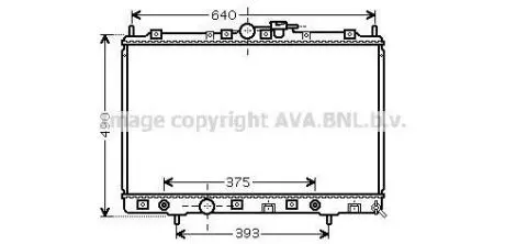 AVA MITSUBISHI Радіатор сист. охолодження двиг. Pajero Pinin 1.8/2.0 99- AVA COOLING MT2200