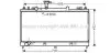 Радиатор охлаждения MAZDA 6 2.5 MT 03/05-09/07 (AVA) AVA COOLING MZ2224 (фото 1)