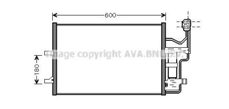 Радиатор кондиционера AVA AVA COOLING MZ5184D