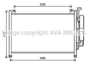 AVA MAZDA Радіатор кондиціонера (конденсатор) Mazda 2 07- AVA COOLING MZA5236D