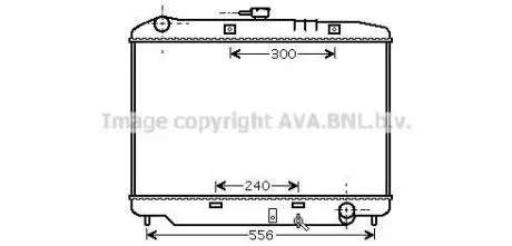 AVA OPEL Радіатор охолодження двиг. MONTEREY A 3.1, 3.2 91-, ISUZU AVA COOLING OL2179