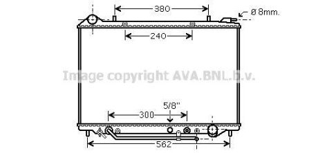 AVA OPEL Радіатор охолодження двиг. FRONTERA B 2.2 DTI 02- AVA COOLING OL2405