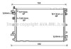 Радіатор, Система охолодження двигуна AVA COOLING OL2653 (фото 1)