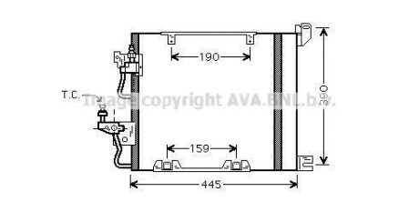 Радіатор кондиціонера AVA AVA COOLING OL5368D