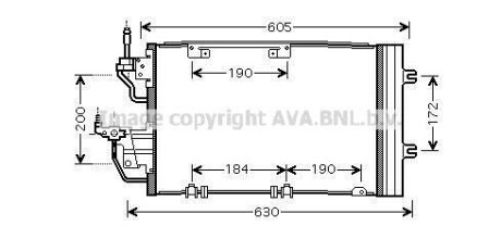 Радиатор кондиционера AVA AVA COOLING OL5454D