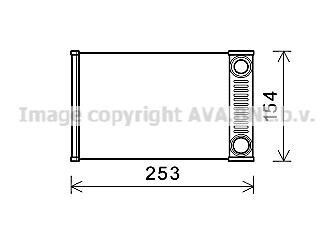 Радиатор отопителя салона Chevrolet Aveo/Sonic 2011> / Tracker 2013> AVA COOLING OL6656