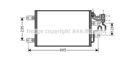 AVA OPEL Радіатор кондиціонера (конденсатор) Meriva A 03- AVA COOLING OLA5394