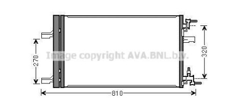 Радиатор кондиционера AVA AVA COOLING OLA5499D