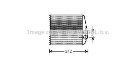 Радиатор обогревателя OPEL (выр-во AVA) AVA COOLING OLA6354