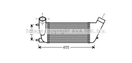 AVA CITROEN Інтеркулер C8, Jumpy, Fiat Scudo, Ulysse, Lancia, Peugeot 807 2.0HDI 06- AVA COOLING PEA4347