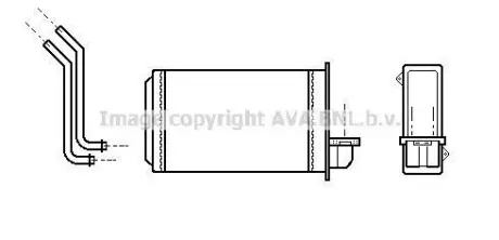 AVA PEUGEOT Радіатор опалення 205/309 AVA COOLING PEA6088