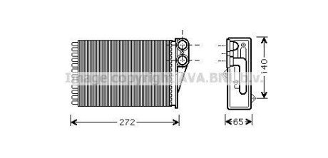 AVA PEUGEOT радіатор опалення 207 AVA COOLING PEA6292