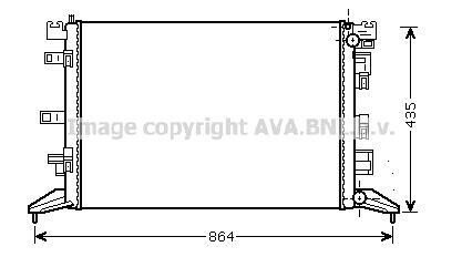 AVA RENAULT Радіатор охолодження LAGUNA 2.0 140HP 07- AVA COOLING RT2425