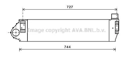 AVA RENAULT Інтеркулер Megane II, Scenic II 1.9dCi 05- AVA COOLING RT4482