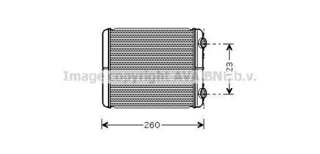 Радиатор отопителя салона Renault Laguna II AVA COOLING RT6344