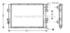 AVA RENAULT Радіатор системи охолодження двигуна MASTER PRO 2.8 05- AVA COOLING RTA2264 (фото 1)