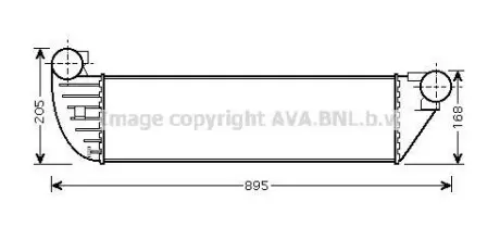Интеркулер ESPACE4/LAGUNA2 TD 05- (выр-во AVA) AVA COOLING RTA4397