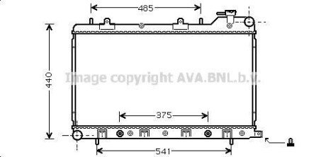 AVA Радіатор охолодження SUBARU FORESTER (2002) 2.5 AVA COOLING SU2049