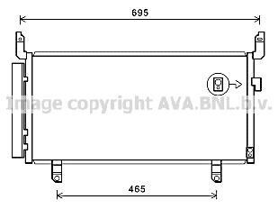 Конденсатор кондиціонера SUBARU FORESTER (2013) 2.0 TDI (AVA) AVA COOLING SU5104D