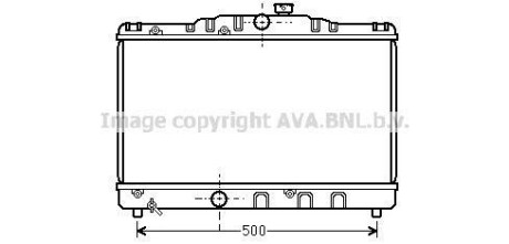 Радіатор охолодження COROLLA EE90 1.3MT 87-92 (AVA) AVA COOLING TO2115