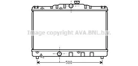 Радиатор охлаждения COROLLA EE90 1.3MT 87-92(выр-во AVA) AVA COOLING TO2115