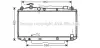 AVA TOYOTA Радіатор охолодження двиг. Rav 4 II 2.0 00- AVA COOLING TO2305 (фото 1)