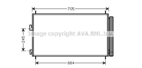 Радіатор кондиціонера AVA AVA COOLING TO5410D