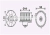 Вентилятор обігрівача салону Toyota Corolla (00-) 1.3i 1.4i 1.6i 1.8i AVA AVA COOLING TO8735 (фото 1)