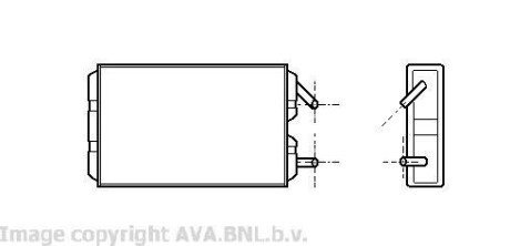 AVA VOLVO Радіатор опалення 740, 760, 940, 960 AVA COOLING VO6041