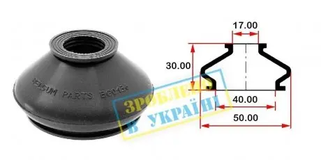 Пыльник опоры шарового рулевого наконечника (универсальный) (40х17x30) BELGUM PARTS BG0136