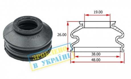 Пыльник опоры шаровой Ford Fusion 13-19 (США) BELGUM PARTS BG0170