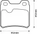 Торм.колодки задн.без датч.(15.7mm)Opel Kadett GSI 88-91;Vectra 2,0/2,5 V6 88-95 Bendix 571407B (фото 1)