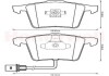 Тормозные колодки пер (20.4 мм) (с датчиком / овальная фишка) A4 A6 A8 02- Bendix 573198B (фото 1)