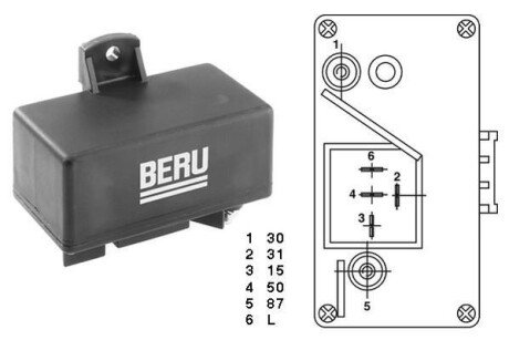 FIAT реле свічок розжарювання Ducato,Citroen,Peugeot,Seat,Renault BERU GR066