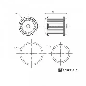 Фильтр гидравлический КПП BLUE PRINT ADBP210101
