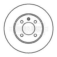 - Диск гальмівний (2 шт) BORG & BECK BBD4037