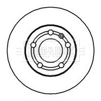 - Диск гальмівний (2 шт) BORG & BECK BBD4064